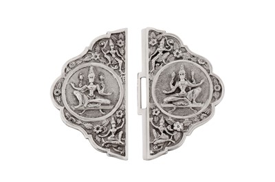 Lot 200 - A late 19th / early 20th century Anglo – Indian silver nurses buckle, Madras circa 1900 by Peter Orr and Sons