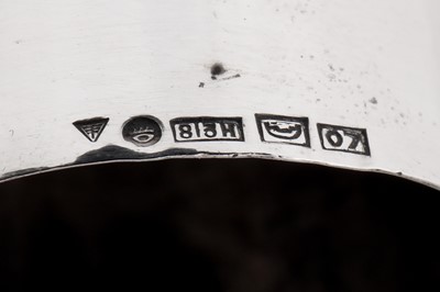 Lot 277 - A late 19th / early 20th century Chinese export silver tea caddy, Canton circa 1900, marked Zhou, retailed by Wang Hing