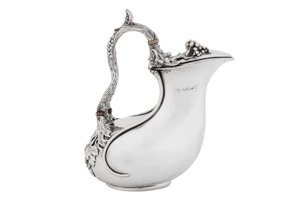 Lot 504 - An early Victorian sterling silver ‘askos’ claret jug, London 1839 by W? probably for William Elliot