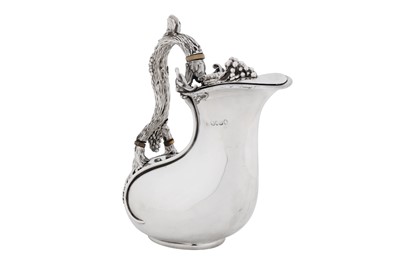 Lot 504 - An early Victorian sterling silver ‘askos’ claret jug, London 1839 by W? probably for William Elliot