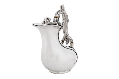 Lot 504 - An early Victorian sterling silver ‘askos’ claret jug, London 1839 by W? probably for William Elliot