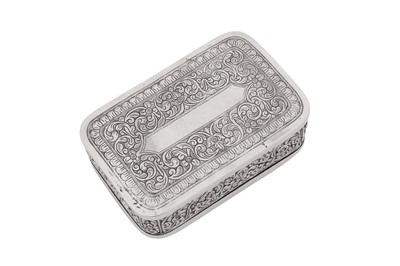 Lot 235 - An early 20th century Ceylonese (Sri Lankan) unmarked silver lime box, Colombo circa 1930