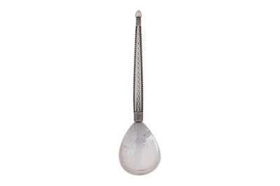 Lot 433 - A George V Arts and Crafts sterling silver spoon, London 1930 by The Artificers' Guild (Edward Spencer)