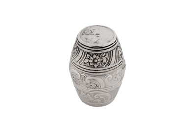 Lot 38 - A George III sterling silver nutmeg grater, London circa 1780 by Samuel Meriton II (reg. 8th May 1775)