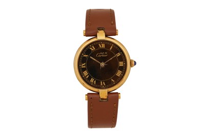 Lot 107 - Unisex Cartier 'Must De Cartier - Vermeil' Dress Watch