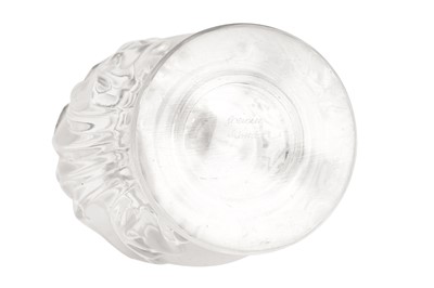Lot 341 - A LALIQUE ST CLOUD PATTERN GLASS VASE
