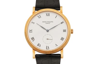 Lot 206 - A MEN'S PATEK PHILIPPE CALATRAVA DRESS WATCH