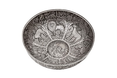 Lot A mid-19th century Georgian (Russian) 84 zolotnik silver bowl, Tbilisi 1861, maker’s mark probably გ ს (GS, untraced)