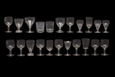 Lot 451 - A GROUP OF ASSORTED VICTORIAN AND LATER GLASSES