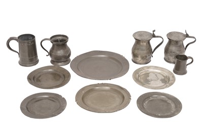 Lot 194 - A GROUP OF MAINLY 18TH CENTURY PEWTER