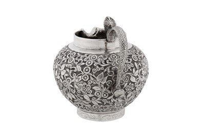 Lot 207 - An unusual early 20th century Anglo – Indian unmarked silver milk or cream jug, Lucknow circa 1910