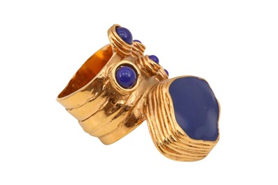 Lot 161 - Yves Saint Laurent Blue Arty Ring