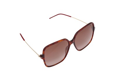 Lot 67 - Gucci Havana Oversized Square Sunglasses