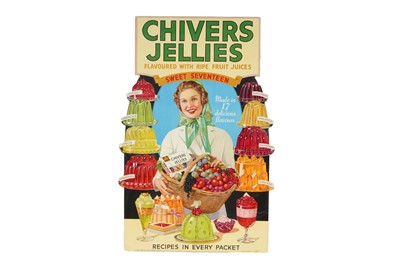 Lot 224 - A 1950s CHIVERS JELLIES ''SWEET SEVENTEEN'' ADVERTISING DISPLAY STAND