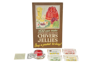 Lot 223 - A 1950S 'BUY A PACKET TODAY' CHIVERS JELLIES DISPLAY STAND