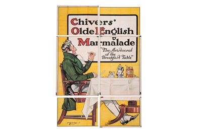 Lot 225 - A LARGE 1950s CHIVERS OLD ENGLISH MARMALADE ADVERTISING POSTER