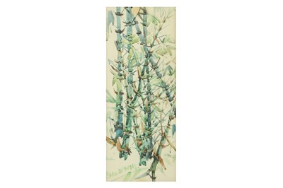 Lot 200 - A MODERN WATERCOLOUR PAINTING OF BAMBOO