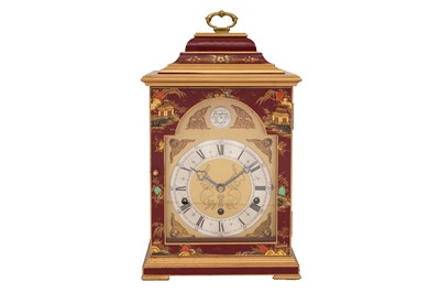 Lot 399 - AN ELLIOTT OF LONDON CHINOISERIE MANTEL CLOCK IN 18TH CENTURY STYLE