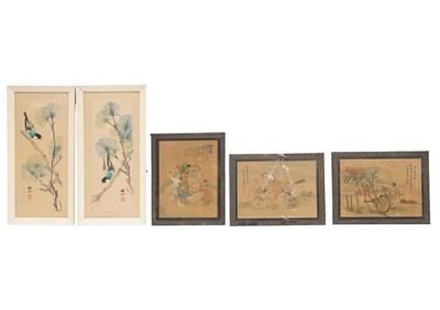 Lot 464 - A GROUP OF TEN CHINESE PAINTINGS