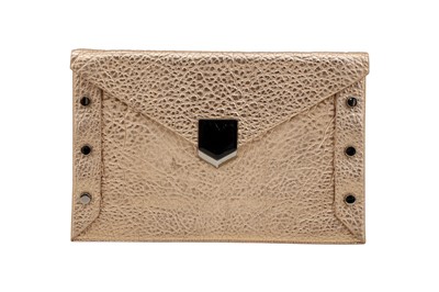 Lot 319 - Jimmy Choo Bronze Lockett Envelope Clutch