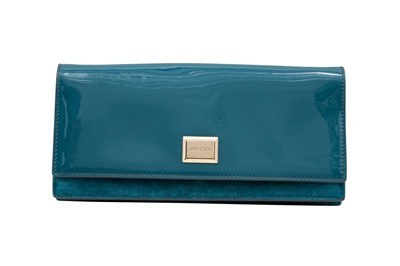 Lot 149 - Jimmy Choo Teal Lilia Chain Clutch