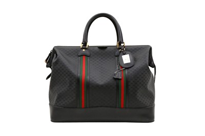 Lot 253 - Gucci Black Ophidia Travel Bag