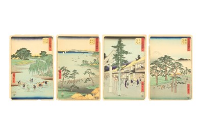 Lot 803 - FOUR JAPANESE WOODBLOCK PRINTS BY UTAGAWA HIROSHIGE (1797-1858)