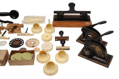 Lot 211 - A COLLECTION OF CIRCA 1950S TELEPHONE PARTS AND RELATED ITEMS