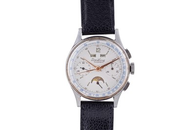 Lot 217 - A MEN'S BREITLING PREMIER (DATORA) TRIPLE CALENDAR CHRONOGRAPH WRISTWATCH