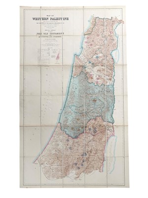 Lot 37 - Kitchener (Horatio) & Conder (Claude R.) Map of Western Palestine, 1882