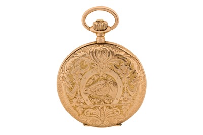 Lot 277 - LOUIS AUDEMARS - AN EQUESTRIAN-THEMED FULL HUNTER POCKET WATCH