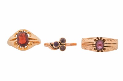 Lot 26 - THREE RINGS