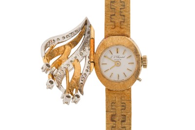 Lot 271 - A LADY'S GOLD CHOPARD COCKTAIL WATCH