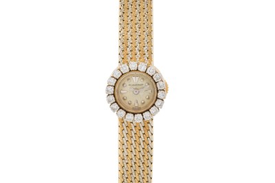 Lot 269 - A LADY'S GOLD JAEGER LeCOULTRE COCKTAIL WATCH