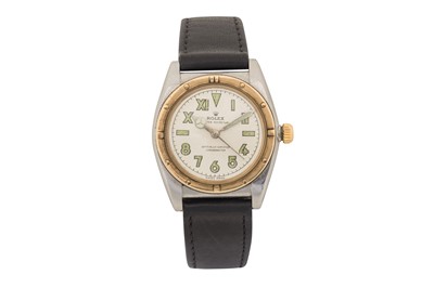 Lot 254 - A MEN'S ROLEX 'BUBBLEBACK' CHRONOMETER WRISTWATCH