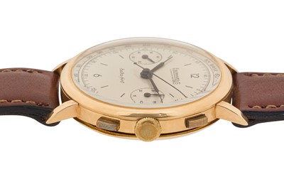 Lot 214 - A MEN'S EBERHARD EXTRA-FORT MONOPUSHER CHRONOGRAPH WRISTWATCH