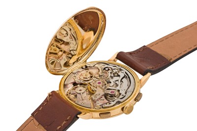 Lot 214 - A MEN'S EBERHARD EXTRA-FORT MONOPUSHER CHRONOGRAPH WRISTWATCH