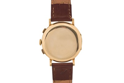 Lot 214 - A MEN'S EBERHARD EXTRA-FORT MONOPUSHER CHRONOGRAPH WRISTWATCH
