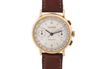 Lot 214 - A MEN'S EBERHARD EXTRA-FORT MONOPUSHER CHRONOGRAPH WRISTWATCH