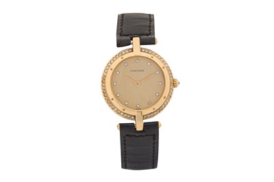 Lot 109 - LADY'S CARTIER PANTHERE VENDOME DRESS WATCH