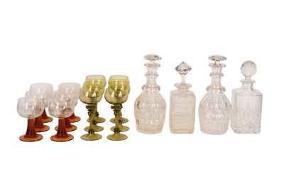 Lot 447 - A GROUP OF GLASSWARE