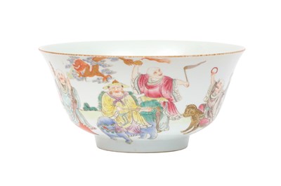 Lot 116 - A CHINESE FAMILLE-ROSE 'IMMORTALS' BOWL