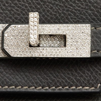 Lot 70 - Hermes Graphite Epsom Diamond Birkin 25