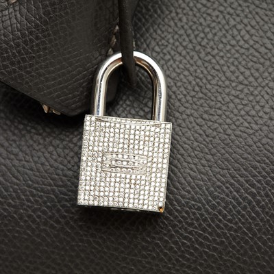 Lot 70 - Hermes Graphite Epsom Diamond Birkin 25