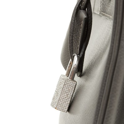 Lot 70 - Hermes Graphite Epsom Diamond Birkin 25