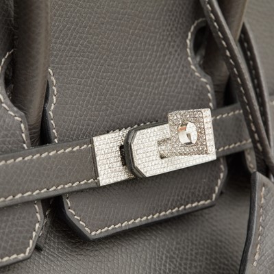 Lot 70 - Hermes Graphite Epsom Diamond Birkin 25