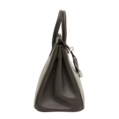 Lot 70 - Hermes Graphite Epsom Diamond Birkin 25