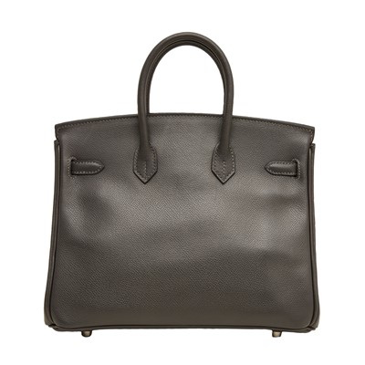 Lot 70 - Hermes Graphite Epsom Diamond Birkin 25