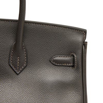 Lot 70 - Hermes Graphite Epsom Diamond Birkin 25