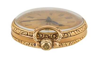 Lot 279 - A 19TH CENTURY OPEN FACED POCKET WATCH